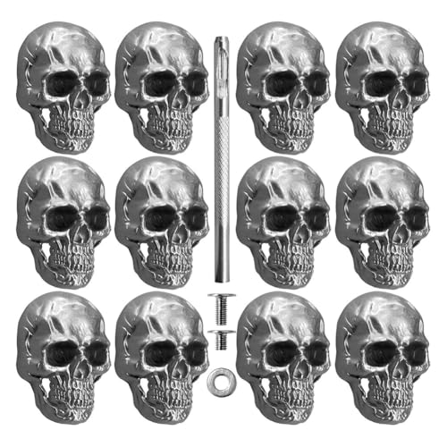 Jooehyer Skull Nieten Kn?pfe Stud Conchos Pins f¨¹r Lederhandwerke, Lederg¨¹rtel, Schuhe, Stoffe A Jooehyer Skull Nieten Kn?pfe Stud Conchos Pins f¨¹r Lederhandwerke, Lederg¨¹rtel, Schuhe, Stoffe A von Jooehyer