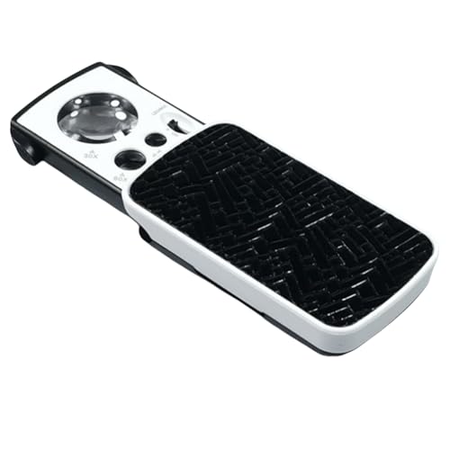 Jooehyer Slide-Out 30X 60X 90X Vergr??erung Schmucklupe mit LED- und UV-Licht f¨¹r Tragbaren Mini-Magnifier von Jooehyer