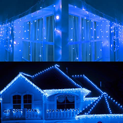 Joomer Eisregen Lichterkette Außen Blau, 9M 300LED Eiszapfen Weihnachten Lichterkette Außen Strom mit Timer, 8 Modi, Wasserdicht Weihnachtsbeleuchtung Außen für Garten Party Innen Balkon Deko Joomer Eisregen Lichterkette Außen Blau, 9M 300LED Eiszapfen Weihnachten Lichterkette Außen Strom mit Timer, 8 Modi, Wasserdicht Weihnachtsbeleuchtung Außen für Garten Party Innen Balkon Deko von Joomer