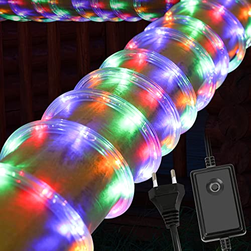 Jopassy 20m 480 LED Lichterschlauch Lichtschlauch – Innen und Außenbereich – energiesparende Leucht, Dekoration für Garten Fest Hochzeit, 8 Modi Lichterkette, Bunt Jopassy 20m 480 LED Lichterschlauch Lichtschlauch – Innen und Außenbereich – energiesparende Leucht, Dekoration für Garten Fest Hochzeit, 8 Modi Lichterkette, Bunt von Jopassy