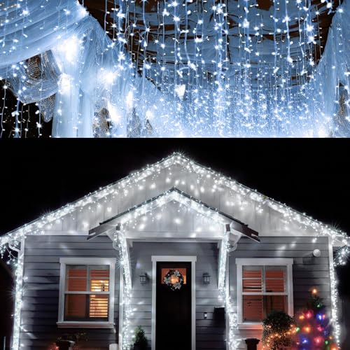 Jopassy Eisregen lichterkette außen 10m 400 leds lichterketten mit Stecker fairy lights aussen/innen für Party Garten Weihnachten Hochzeit Beleuchtung Zimmer Deko Kaltweiß Jopassy Eisregen lichterkette außen 10m 400 leds lichterketten mit Stecker fairy lights aussen/innen für Party Garten Weihnachten Hochzeit Beleuchtung Zimmer Deko Kaltweiß von Jopassy