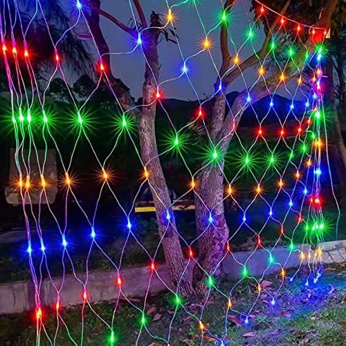 Jopassy LED Lichternetz 2x2m 204LEDs Lichterkette Lichterkettennetz 8Modi Lichtervorhang mit Stecker für Weihnachtsbeleuchtung Außen, Bunt Jopassy LED Lichternetz 2x2m 204LEDs Lichterkette Lichterkettennetz 8Modi Lichtervorhang mit Stecker für Weihnachtsbeleuchtung Außen, Bunt von Jopassy