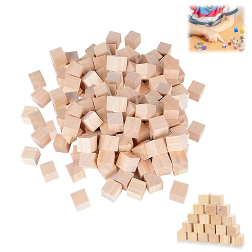 100 Stück Holz Würfel Deko,10mm Kleine Holzwürfel Blanko zum Basteln,Quadrat Würfel Natur,Bastelmaterial für DIY, Malen, Handwerk, Dekoration 100 Stück Holz Würfel Deko,10mm Kleine Holzwürfel Blanko zum Basteln,Quadrat Würfel Natur,Bastelmaterial für DIY, Malen, Handwerk, Dekoration von Jormftte