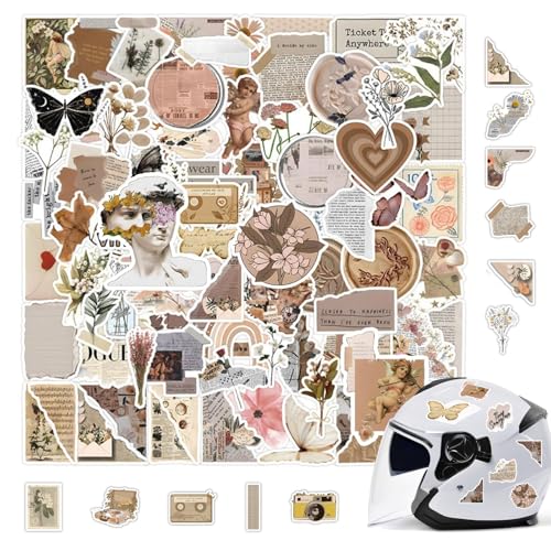 120 Stück Vintage Aufkleber, Wasserfeste Vinyl Aufkleber, Sticker Aesthetic für Journaling Fotoalbum Scrapbooking Stickers Aufkleber, DIY Basteln Aesthetic Deko 120 Stück Vintage Aufkleber, Wasserfeste Vinyl Aufkleber, Sticker Aesthetic für Journaling Fotoalbum Scrapbooking Stickers Aufkleber, DIY Basteln Aesthetic Deko von Jormftte
