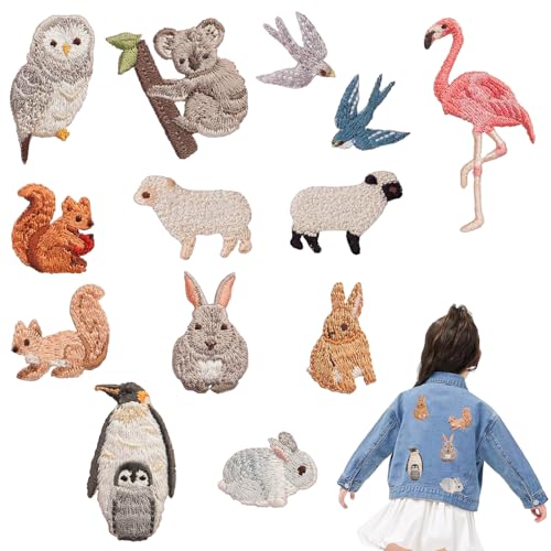 13 Stück Patches Zum Aufbügeln, Bügelflicken Kinder, Tier Patches Zum Aufbügeln, Flicken Zum Aufbügeln Kinder, Bügelbilder Zum Reparieren Von Kinderhosen Für DIY-Zubehör 13 Stück Patches Zum Aufbügeln, Bügelflicken Kinder, Tier Patches Zum Aufbügeln, Flicken Zum Aufbügeln Kinder, Bügelbilder Zum Reparieren Von Kinderhosen Für DIY-Zubehör von Jormftte