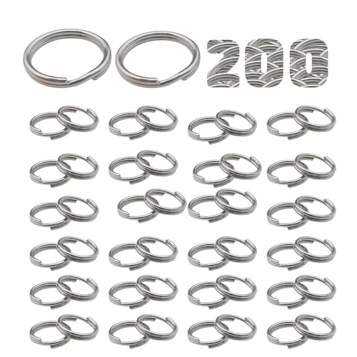 200 Stück Biegeringe aus Eisen, Doppelringöffnung, Spaltringe, langlebig, leichtes Design für Schlüssel, Hundemarken, Gepäckanhänger, DIY-Projekte 200 Stück Biegeringe aus Eisen, Doppelringöffnung, Spaltringe, langlebig, leichtes Design für Schlüssel, Hundemarken, Gepäckanhänger, DIY-Projekte von Jormftte