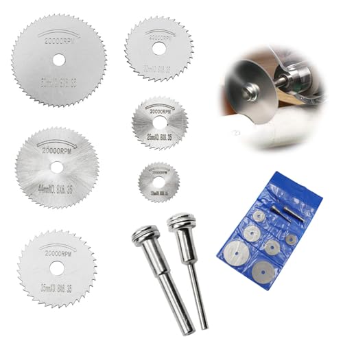 8 Stück HSS Kreissägeblätte Set, Hochgeschwindigkeitsstahlklingen für Rotationswerkzeuge, Multifunktionswerkzeuge, Trennscheiben Set zum Schneiden von Holz, Kunststoff und Metall 8 Stück HSS Kreissägeblätte Set, Hochgeschwindigkeitsstahlklingen für Rotationswerkzeuge, Multifunktionswerkzeuge, Trennscheiben Set zum Schneiden von Holz, Kunststoff und Metall von Jormftte
