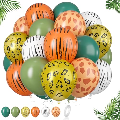 Dschungel-Ballon-Set, 30 cm, Dschungel-Safari-Ballons, Tierdruck-Ballons, salbeigrün, Helium-Ballons für Kinder, Jungen, Geburtstag, Dschungel-Safari-Mottoparty-Zubehör Dschungel-Ballon-Set, 30 cm, Dschungel-Safari-Ballons, Tierdruck-Ballons, salbeigrün, Helium-Ballons für Kinder, Jungen, Geburtstag, Dschungel-Safari-Mottoparty-Zubehör von Jormftte