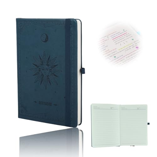 Jormftte Notizbuch A5, Vintage Sonne & Mond Design, Hardcover 10 Seiten Journal Notizblock für Reisen, Arbeit, Schreiben, Notizen, Lernen, 21.3 x14.5 cm Jormftte Notizbuch A5, Vintage Sonne & Mond Design, Hardcover 10 Seiten Journal Notizblock für Reisen, Arbeit, Schreiben, Notizen, Lernen, 21.3 x14.5 cm von Jormftte