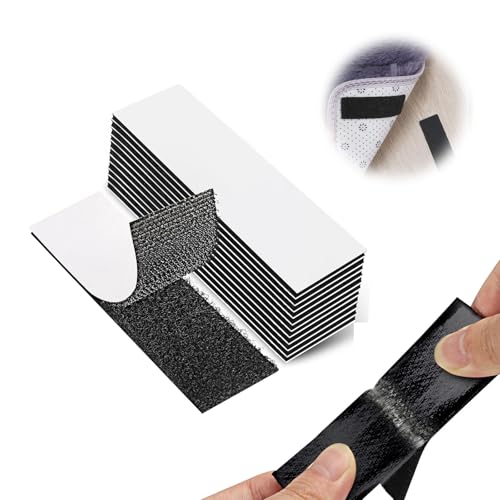 Klettband Selbstklebend Extra Stark, 12 Stück Klettband Beidseitig Schwarz, Klettverschluss Selbstklebend Nylon Keine Nägel für Wände, Boden, Tür, Kunststoffe, Gläser, 10 x 3 cm Klettband Selbstklebend Extra Stark, 12 Stück Klettband Beidseitig Schwarz, Klettverschluss Selbstklebend Nylon Keine Nägel für Wände, Boden, Tür, Kunststoffe, Gläser, 10 x 3 cm von Jormftte