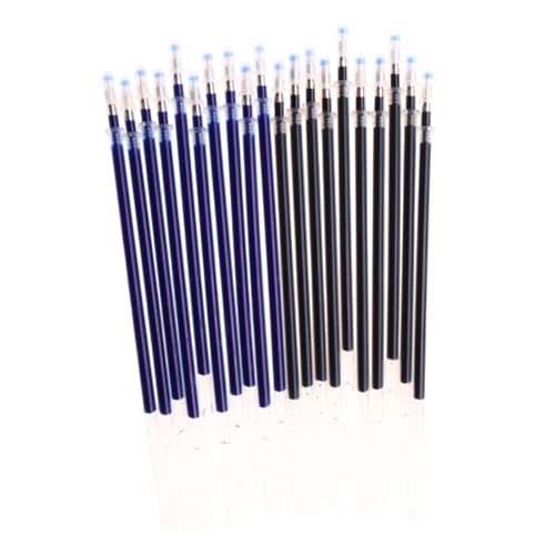 Kugelschreiberminen Blau&Schwarz, 20 Stück Kugelschreiber Ersatzminen, 0,5 mm Spitze, Austauschbare Kugelschreiberminen Für Büro, Geschäft, Schule und Zuhause Schreibfarbe von Jormftte