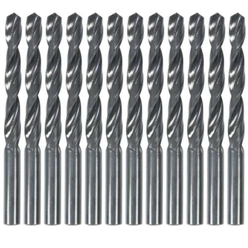Spiralbohrer mit geradem Schaft, Schwarz, 12 Stück, 8 mm x 117 mm, Sechskantschaft für Schnellwechselfutter, Holz, Metall, Kreuzanschliff Spiralbohrer mit geradem Schaft, Schwarz, 12 Stück, 8 mm x 117 mm, Sechskantschaft für Schnellwechselfutter, Holz, Metall, Kreuzanschliff von Jormftte