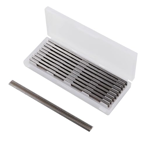 Jortmrd 10 Stück Hobelmesser 82mm HSS Wendemesser Professional Holz Ersatzmesser Elektrohobel Klinge 82 x 5,5 x 1,2 mm für Bosch Hobel Handhobel Holzbearbeitungsmaschinen Jortmrd 10 Stück Hobelmesser 82mm HSS Wendemesser Professional Holz Ersatzmesser Elektrohobel Klinge 82 x 5,5 x 1,2 mm für Bosch Hobel Handhobel Holzbearbeitungsmaschinen von Jortmrd