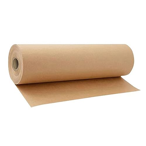 Jortmrd Braun Kraftpapier Rolle 38 cm x 10 m Kraftpapierrolle Geschenkpapier Natürliches Recyclingpapier für Kunsthandwerk Geschenkverpackung Verpackung Post Versand und Pakete von Jortmrd