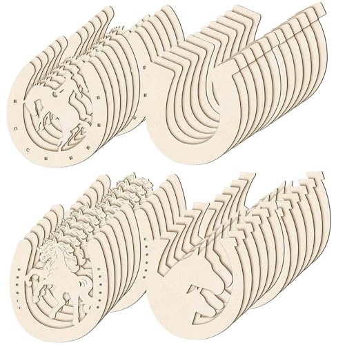 Holzscheiben Scheiben 4 Styles Weihnachts -Hufeisen Scheiben, 48pcs unfertiger Holz Hufeisenform Hohlausschnitte für Weihnachten Handwerk DIY Home Horseshoe Dekor Holzscheiben Scheiben 4 Styles Weihnachts -Hufeisen Scheiben, 48pcs unfertiger Holz Hufeisenform Hohlausschnitte für Weihnachten Handwerk DIY Home Horseshoe Dekor von Jorzer