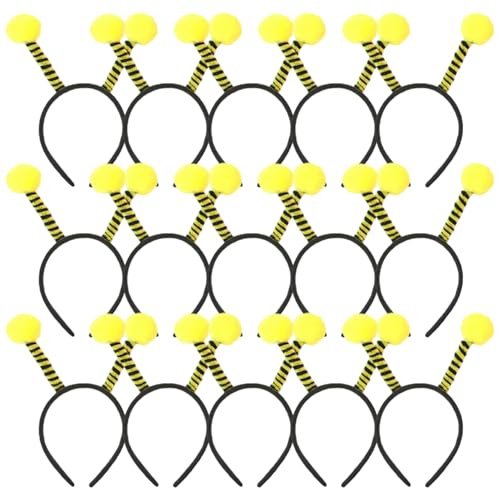 Jorzer 15pcs Bienenstirnband, niedliche Antennenbienenparty, Tierstirnbänder für Kinder, Halloween -Weihnachtsfeier 15 PCS Kinderstadband Kopfband Kindergärtner Ant -Antennen -Tier. von Jorzer