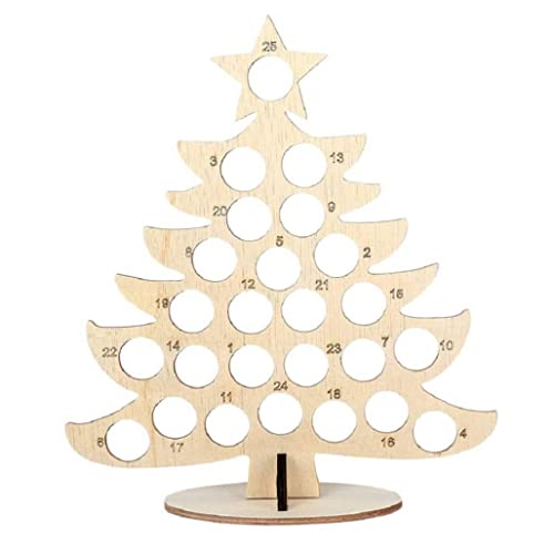 Jorzer Adventskalender aus Holz Weihnachts Countdown Kalender Schokoladenrahmen aus Holz Adventskalender Weihnachtsdekoration Style2 Jorzer Adventskalender aus Holz Weihnachts Countdown Kalender Schokoladenrahmen aus Holz Adventskalender Weihnachtsdekoration Style2 von Jorzer