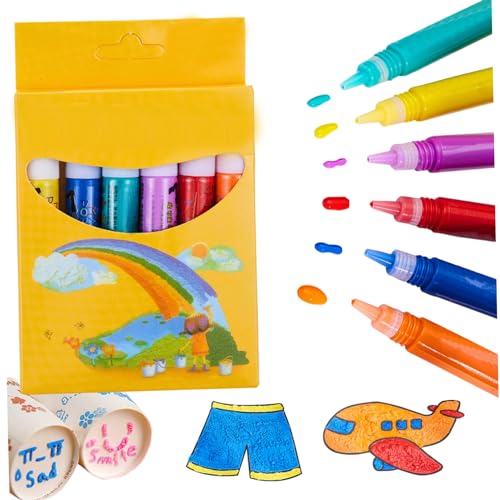 Jorzer Popcorn -Stifte 6 PCs/1 Set 3D Art Magic Puffy Stifte, sichere DIY Bubble Popcorn Zeichnung für Kinder begrüßen Geburtstag Weihnachtsgeschenkkarten Jorzer Popcorn -Stifte 6 PCs/1 Set 3D Art Magic Puffy Stifte, sichere DIY Bubble Popcorn Zeichnung für Kinder begrüßen Geburtstag Weihnachtsgeschenkkarten von Jorzer