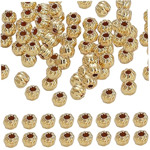 Runde Perlen, 50pcs 14k unvollendete Goldperlen für Handwerks lustige DIY Halskette Ohrringe Kupfer Gold für Schmuck machen Frauen Kinder Mädchen DIY -Geschenke Runde Perlen, 50pcs 14k unvollendete Goldperlen für Handwerks lustige DIY Halskette Ohrringe Kupfer Gold für Schmuck machen Frauen Kinder Mädchen DIY -Geschenke von Jorzer