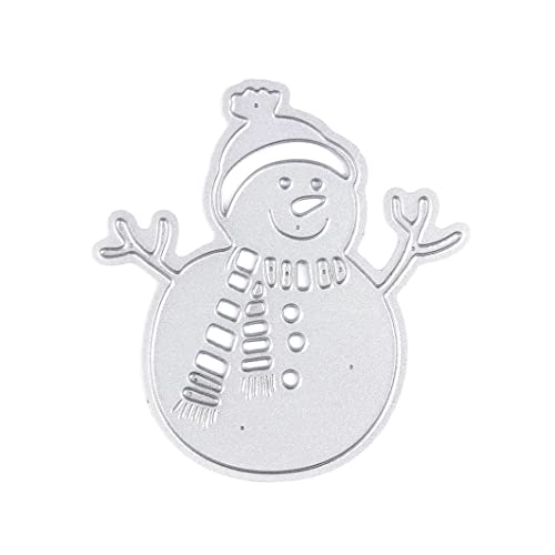 Weihnachts-Stanzformen Schneemann-Stanzform Prägeschablonen aus Metall für die Kartenherstellung DIY-Scrapbooking und Prägung von Papierhandwerk DIY-Metallschablonen von Jorzer