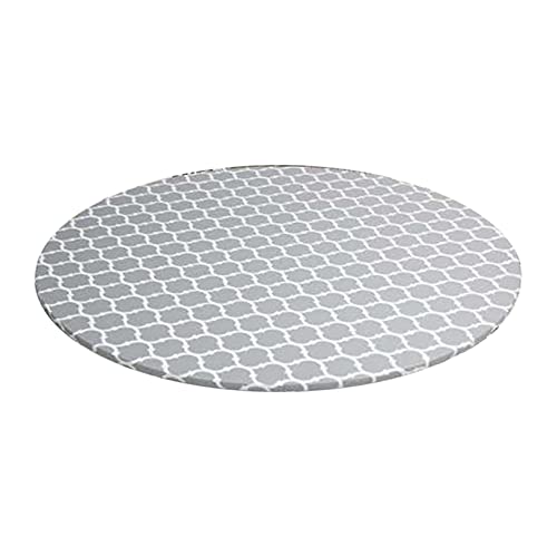 Runde Tischdecke mit Elastischem wasserdichte öLbestäNdige PVC-Tischdecke Abwischbare Tischdecke für Drinnen und DraußEn von Josenidny