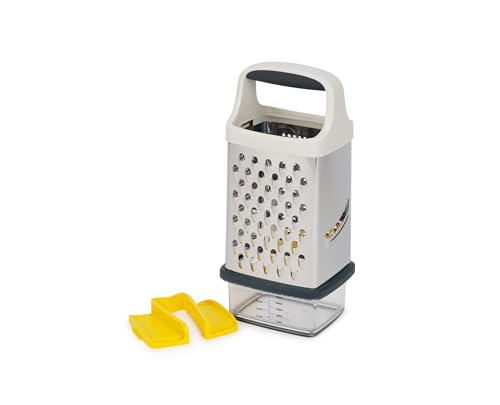 Joseph Joseph Multi-Grip Reibe mit Behälter, Handreibe mit sicherer Griff, Edelstahlklingen zum Reiben und Schneiden, rutschfest, spülmaschinenfest Joseph Joseph Multi-Grip Reibe mit Behälter, Handreibe mit sicherer Griff, Edelstahlklingen zum Reiben und Schneiden, rutschfest, spülmaschinenfest von Joseph Joseph