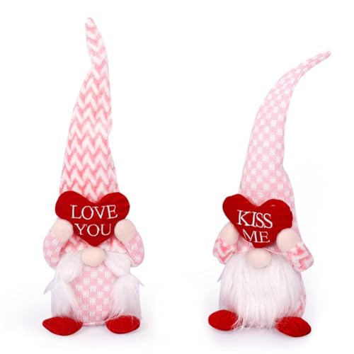 Joskeijky Valentinstag-Zwerge, Dekorationen, Zwerg-Geschenk, Rosa Zwerg für Zuhause, Valentinstag, Abgestuftes Tablett- Joskeijky Valentinstag-Zwerge, Dekorationen, Zwerg-Geschenk, Rosa Zwerg für Zuhause, Valentinstag, Abgestuftes Tablett- von Joskeijky