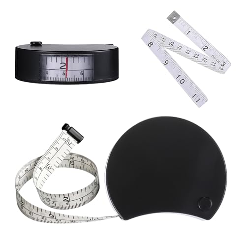 2 Stück Maßband Körper 150cm Körpermaßband Einziehbares Massband Körper Aus Abs Maßband Nähen Körpermaßband Doppelskala Sichtbar Measuring Tape Schneidermaßband Nähzubehör Für Körpermaße von Josojoou