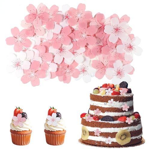 60 Stück Kirschblüten Cupcake Topper, Papierblumen Cupcake Topper, Kirschblüten Kuchen Dekoration für Blumen Thema Babyparty Geburtstag Party Dekor Supplies 60 Stück Kirschblüten Cupcake Topper, Papierblumen Cupcake Topper, Kirschblüten Kuchen Dekoration für Blumen Thema Babyparty Geburtstag Party Dekor Supplies von Josojoou