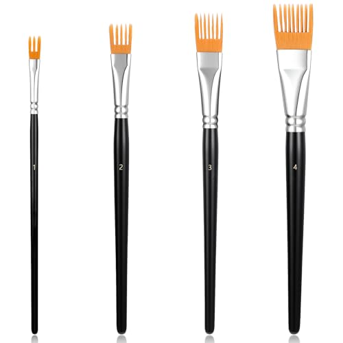 Künstlerpinsel-Set, professionelle Künstlerpinsel für Acrylmalerei, Pinsel für Acryl, Öl und Aquarell, 4-teilig Künstlerpinsel-Set, professionelle Künstlerpinsel für Acrylmalerei, Pinsel für Acryl, Öl und Aquarell, 4-teilig von Josojoou