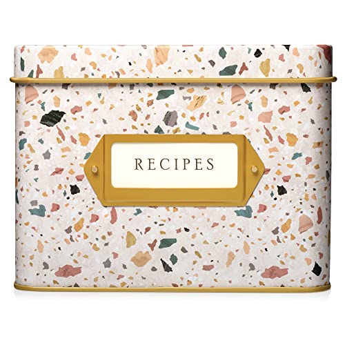Jot & Mark Dekorative Rezeptdose für Rezeptkarten, Grußkartenhalter, für Hunderte von 10,2 x 15,2 cm Karten Jot & Mark Dekorative Rezeptdose für Rezeptkarten, Grußkartenhalter, für Hunderte von 10,2 x 15,2 cm Karten von Jot & Mark
