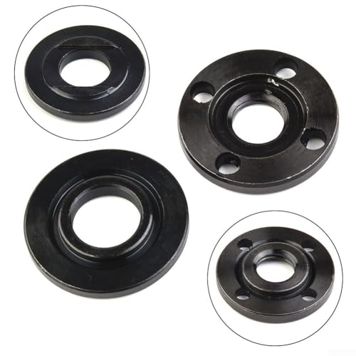 Jotekonoby M14 Winkelschleifer-Flanschmutter-Set, Ersatzmuttern, innen außen, 40 mm Durchmesser, 30 mm Stiftabstand, 14 mm Gewinde, kompatibel mit Schleifwerkzeugen von Jotekonoby