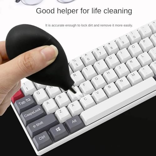Jotekonoby Mini-Luftgebläse, Handstaubreiniger, Kameraobjektiv, Tastatur, Uhren-Reinigungswerkzeug, weiches PVC, Präzisionsausrüstung, Fotografie, optisches Zubehör (schwarz) von Jotekonoby