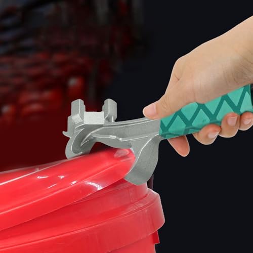 Jotekonoby Schraubenschlüssel, 3-in-1-Trommel-Deckelöffner, Multifunktionswerkzeug für Stahl-Kunststoff-Trommeln, 150 Liter, Kraftstofffarbe, Dosenöffner, Aluminiumlegierung, Konstruktion (B) von Jotekonoby