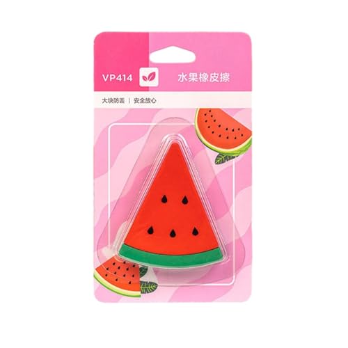 4 x große Radiergummis in Fruchtform, sauber und kratzend, für Studenten, Wassermelone 4 x große Radiergummis in Fruchtform, sauber und kratzend, für Studenten, Wassermelone von Joucien