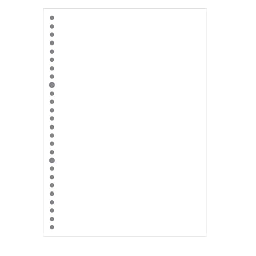 Ersatz-Notizbuchkern für lose Blätter, 26 Löcher, horizontales Raster, lose Blätter, Notizbuchkernersatz, B5 (blanko), 60 Blatt von Joucien