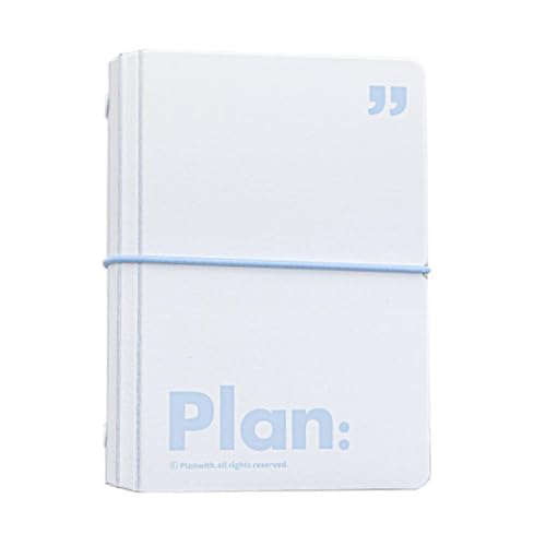 Joucien Tragbares Notizbuch mit losen Blättern, einfache transparente Trennseite, Handbuch, Weiß, A7 Joucien Tragbares Notizbuch mit losen Blättern, einfache transparente Trennseite, Handbuch, Weiß, A7 von Joucien