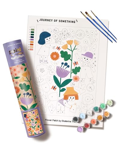 Journey of Something Malen nach Zahlen mit Blumenmotiv, einfaches und lustiges Malset für Kinder im Alter von 5 bis 12 Jahren von Journey of Something