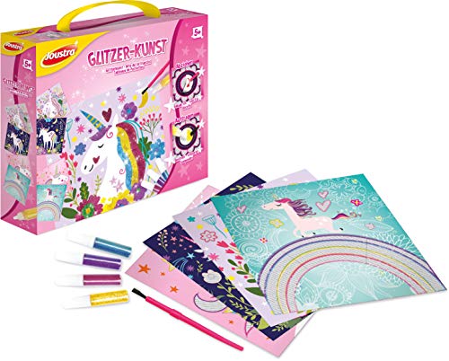 Joustra - Kreativ- und Bastel-Set Glitzer-Kunst - glitzernde Einhorn-Bilder Joustra - Kreativ- und Bastel-Set Glitzer-Kunst - glitzernde Einhorn-Bilder von Joustra