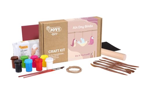 Jovi 2701 DIY Air Dry Birds - Bastelset für Vögel aus luftgetrocknetem Ton weiß + Farben und Werkzeuge Jovi 2701 DIY Air Dry Birds - Bastelset für Vögel aus luftgetrocknetem Ton weiß + Farben und Werkzeuge von Jovi
