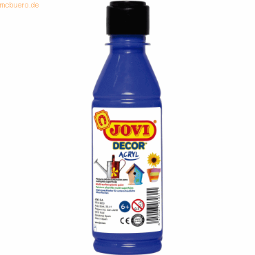 Jovi Acrylfarbe Jovicolor ultrablau 250ml Flasche Jovi Acrylfarbe Jovicolor ultrablau 250ml Flasche von Jovi