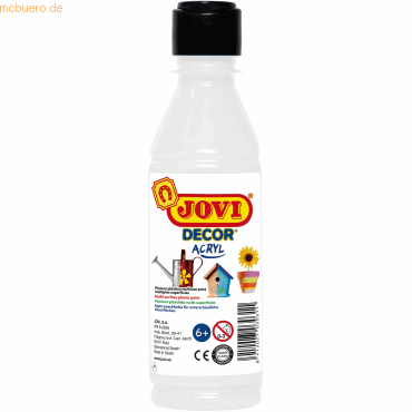 Jovi Acrylfarbe Jovicolor weiß 250ml Flasche von Jovi