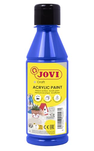 Jovi Acrylfarbe Jovidecor, hochdeckend, für alle Untergründe, auf Wasserbasis, 1 Flasche mit 250 ml Inhalt, ultrablau Jovi Acrylfarbe Jovidecor, hochdeckend, für alle Untergründe, auf Wasserbasis, 1 Flasche mit 250 ml Inhalt, ultrablau von Jovi