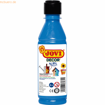Jovi Acrylfarbe Jovidecor cyanblau 250ml Flasche Jovi Acrylfarbe Jovidecor cyanblau 250ml Flasche von Jovi