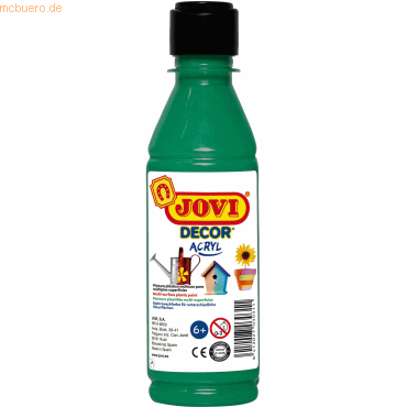 Jovi Acrylfarbe Jovidecor dunkelgrün 250ml Flasche Jovi Acrylfarbe Jovidecor dunkelgrün 250ml Flasche von Jovi