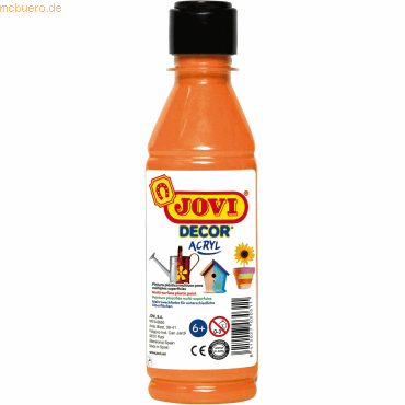 Jovi Acrylfarbe Jovidecor orange 250ml in Flasche Jovi Acrylfarbe Jovidecor orange 250ml in Flasche von Jovi