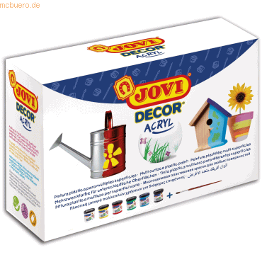 Jovi Acrylfarben Jovidecor VE=6 Farben a 55ml farblich sortiert Jovi Acrylfarben Jovidecor VE=6 Farben a 55ml farblich sortiert von Jovi