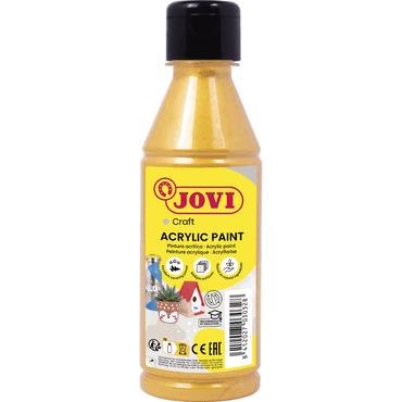Jovi DECOR ACRYL Mehrzweckfarben 250 ml Flasche, gold von Jovi