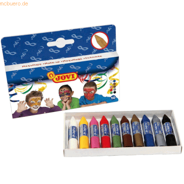 Jovi Fasching-Schminke Schminkstifte Etui VE=10 Farben Jovi Fasching-Schminke Schminkstifte Etui VE=10 Farben von Jovi