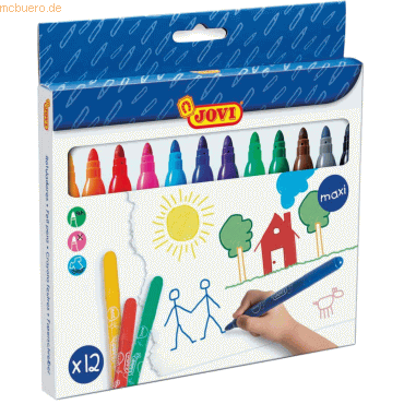 Jovi Fasermaler Maxi VE= 12 Farben Jovi Fasermaler Maxi VE= 12 Farben von Jovi